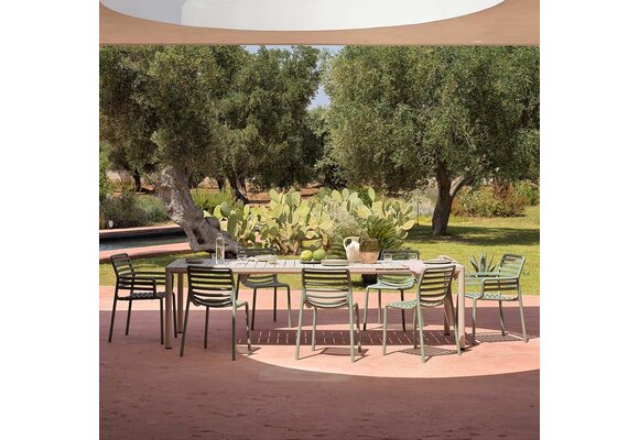 Ausziehbarer Gartentisch Tevere | 211-275 x 100 x 76,5 cm | Corda | Kunststoff