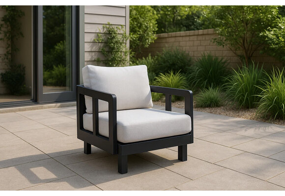 Loungesessel Tulum | Schwarz & Beige