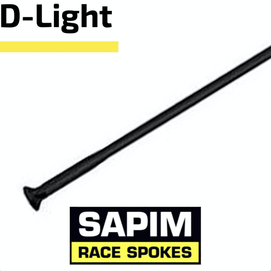 Sapim D-Light 14G - Black - Straight Pull - Spoke-3