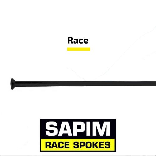 Sapim Race 14G - Zwart - Straight Pull 