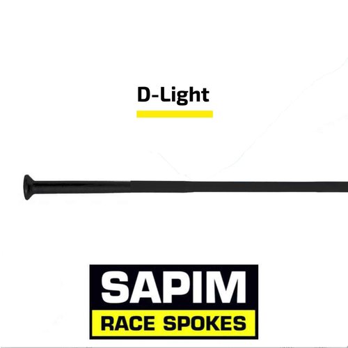 Sapim D-Light - Zwart - Straight Pull 