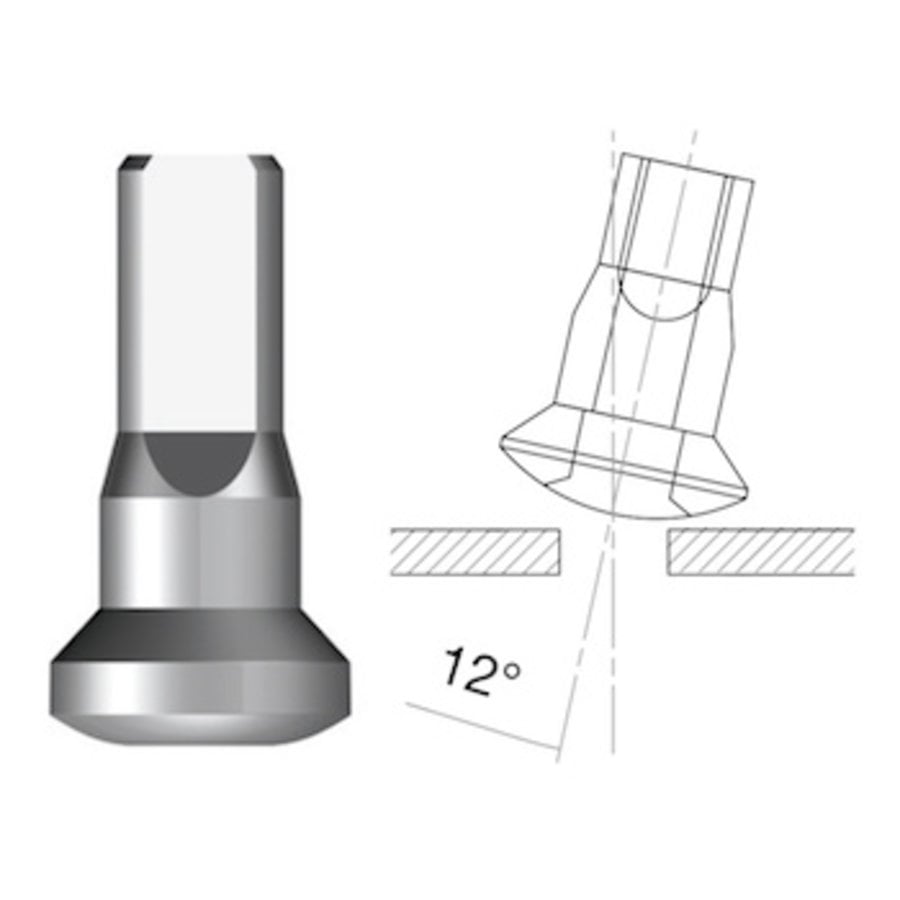 Sapim  Nipple 14G - Alu - Upside-Down - Internal Nipple-1