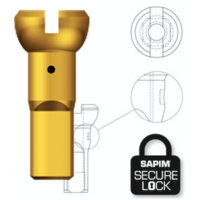 Sapim Nipple 14G - Polyax - Alu - Gold - Secure Lock