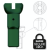 Nippel 14G - Polyax - Alu - Green - Secure Lock