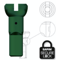 Sapim Nippel 14G - Polyax - Alu - Groen - Secure Lock