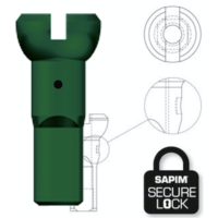 Sapim Nippel 14G - Polyax - Alu - Grün - Secure Lock