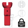 Sapim Sapim  Nippel 14G - Polyax - Alu - Rood - Secure Lock