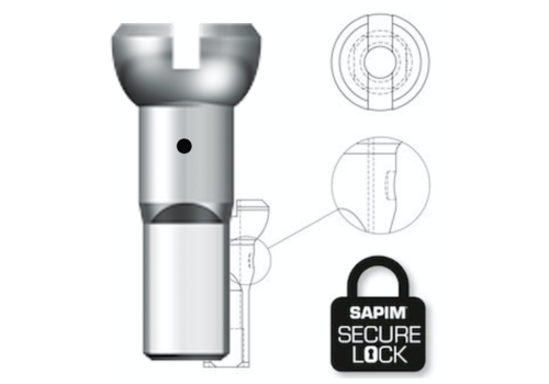 Nippel 14G - Polyax - Alu - Silber - Secure Lock 