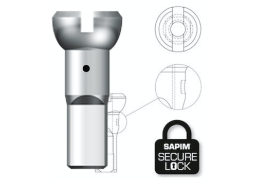 Nipple 14G - Polyax - Alu - Silver - Secure Lock 