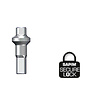 Sapim Sapim Nipple 14G - Polyax - Brass - Double Square - Silver - Secure-Lock