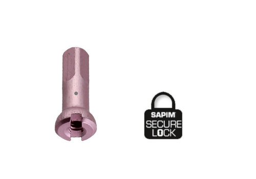 Nipple 14G - Polyax - Alu - Pink - Secure Lock 