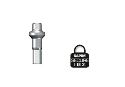 Nippel 14G - Polyax - Alu - Double Square - Zilver - Secure-Lock 