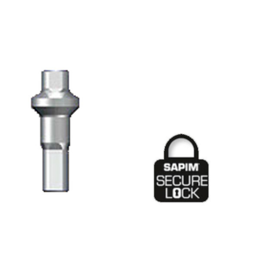 Sapim Nippel 14G - Polyax - Alu - Double Square - Zilver - Secure-Lock-1