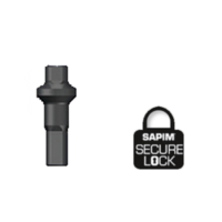 thumb-Sapim Nippel 14G - Polyax - Brass - Double Square - Schwarz - Secure-Lock-1