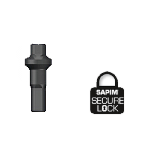 Nippel 14G - Polyax - Brass - Double Square - Zwart - Secure-Lock 
