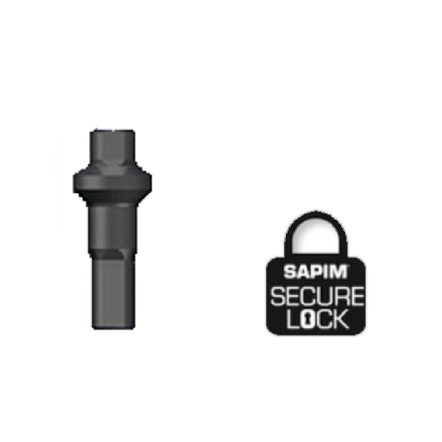 Sapim Nippel 14G - Polyax - Brass - Double Square - Schwarz - Secure-Lock-1