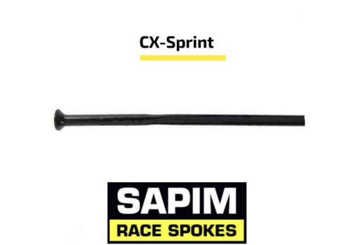 Sapim CX-Sprint Bladed 14G - Black - Straight Pull 