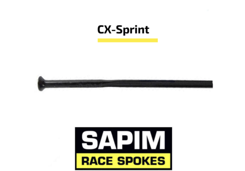 Sapim CX-Sprint Bladed 14G - Zwart - Straight Pull 