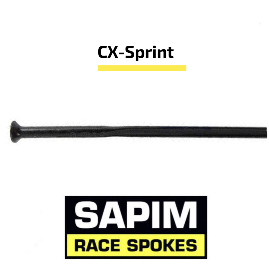 Sapim CX-Sprint Bladed 14G - Zwart - Straight Pull - Spaak-1