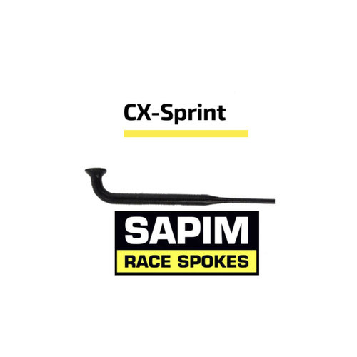 Sapim CX-Sprint Bladed 14G - Zwart - J-Bend 