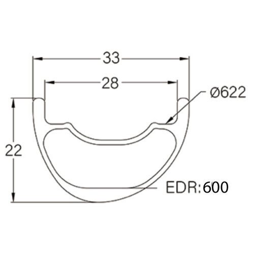 MTB 29ER H22-W33 Carbon Rim 