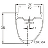 Gravel Disc Brake H36-W32 Carbon Rim