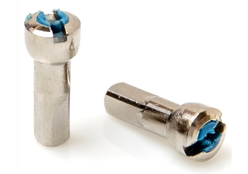 Alpina - Brass - Nipple - Round - Silver - 14G - ABS Locking 