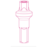 thumb-Alpina - Brass - Nippel - Double Square - Zilver - 14G - ABT Locking-2