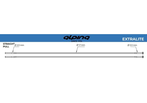 Alpina Extralite Round 14G - Silver - Straight Pull 