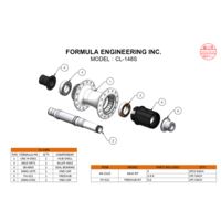 thumb-Formula axle and bearings 0471 for CL-148S / ECT-148S hub-3