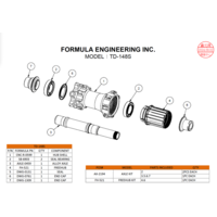 thumb-Formula axle and bearings 0459 for TD-148S/ DCL-348A/ DCL-348S hub-2
