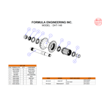 thumb-Formula axle and bearings 0438A for DHT-148 hub-2