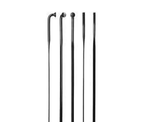 Alpina Ultralite Aero 14G - Black - J-Bend - Spoke - Wheel-Parts.shop