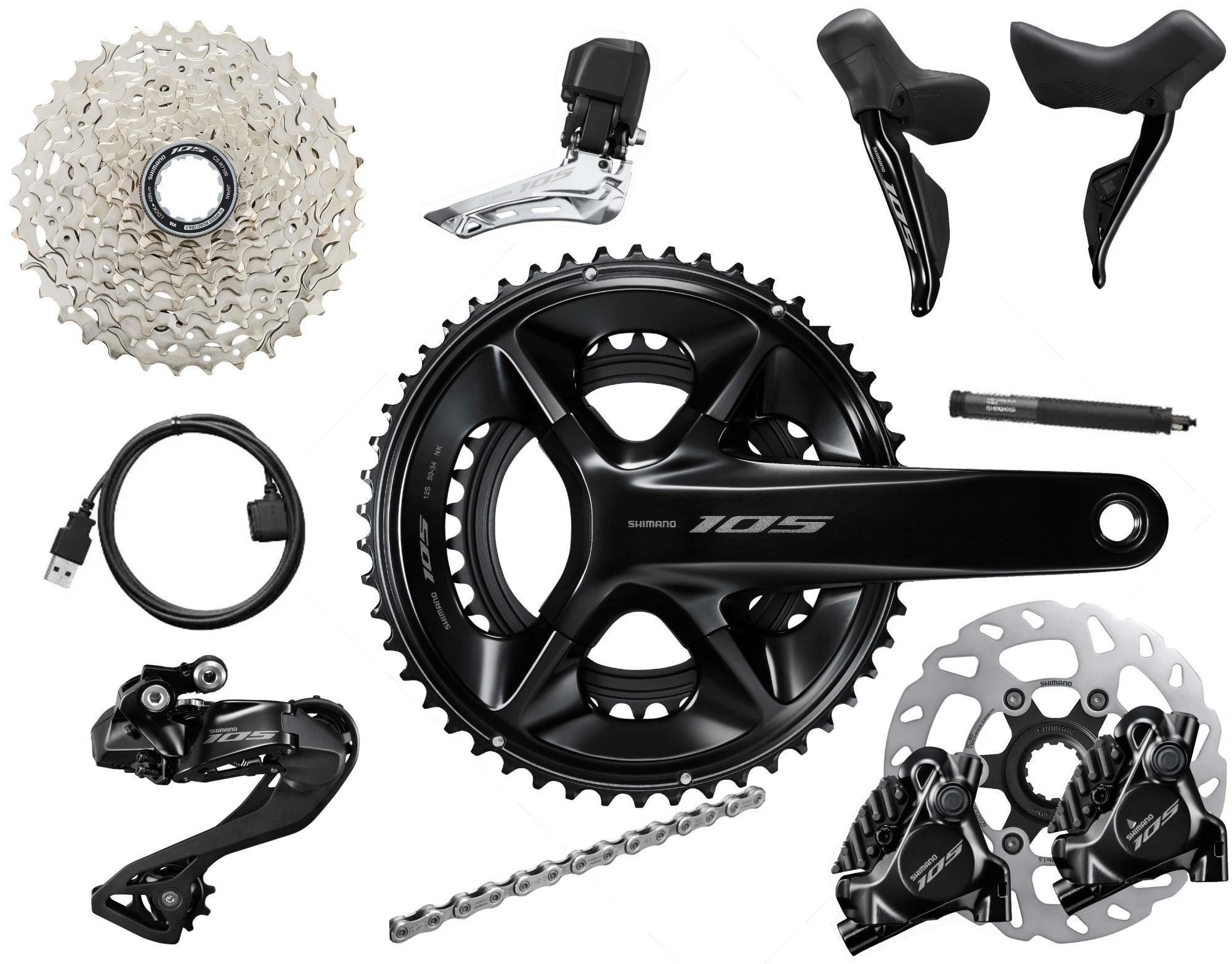 Shimano 105 R7170 Di2 Disc Groupset - Wheel-Parts.shop