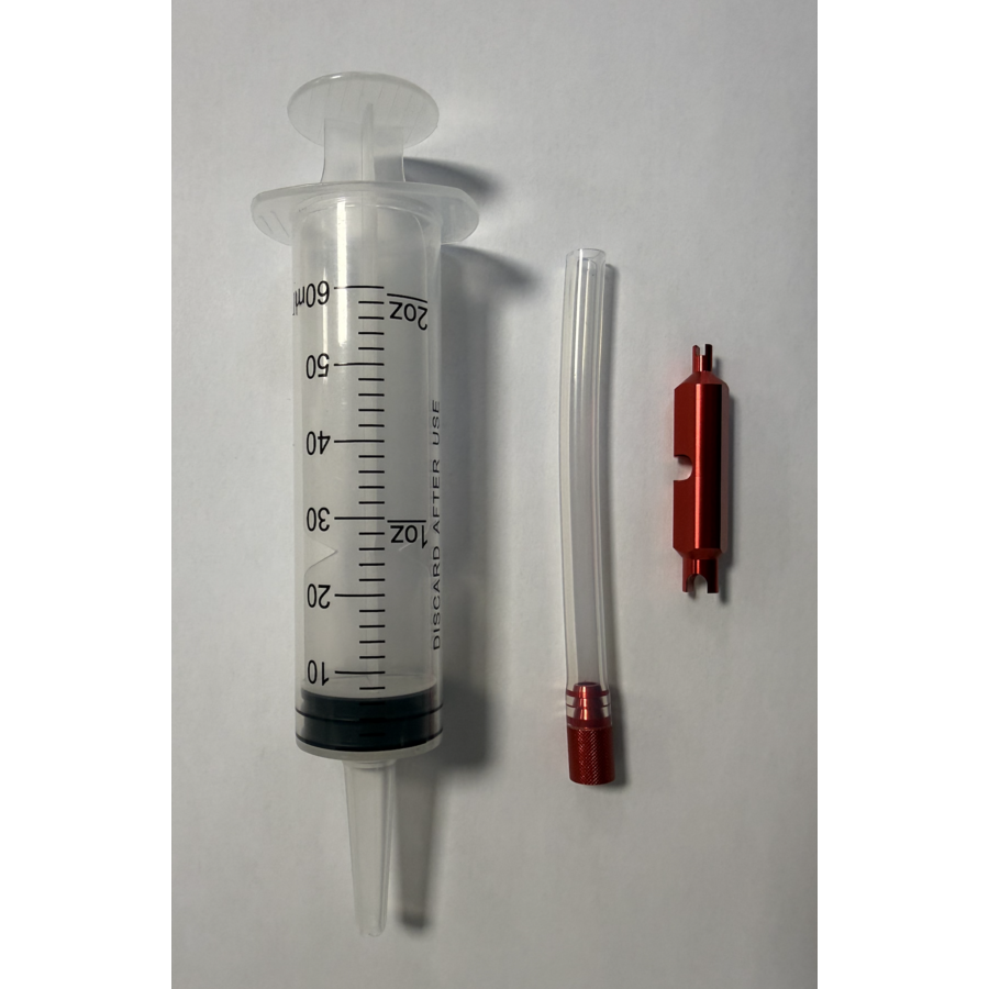 Tubeless Sealant Injector 60 ml + Ventielkern Tool (Aluminium)-1