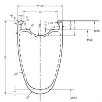 thumb-Road Disc Brake H45-W28 OEM Carbon Velg-1
