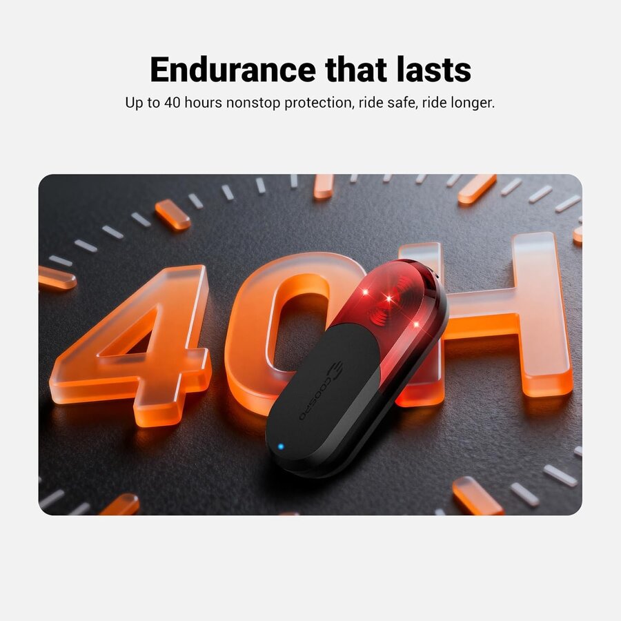 Coospo TR70 Smart Radar Rear Light – radar + tail light – compatible with Garmin / Wahoo-7