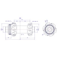 thumb-DT Swiss 240 | Straight Pull | Road | Carbon Spoke | Front Hub-2