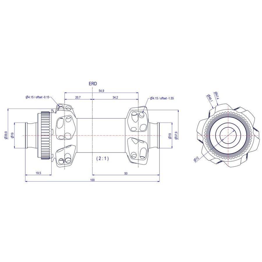 DT Swiss 240 | Straight Pull | Road | Carbon Spoke | Front Hub-2