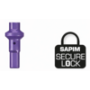 Nippel 14G - Polyax - Alu - Double Square - Lila - Secure Lock