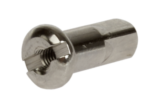 Alpina - Brass - Nipple - Round - Silver - 14G 