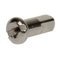 Alpina - Brass - Nipple - Round - Silver - 13G