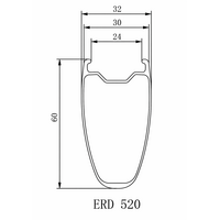 Road Disc Brake H60-W32 Carbon Rim