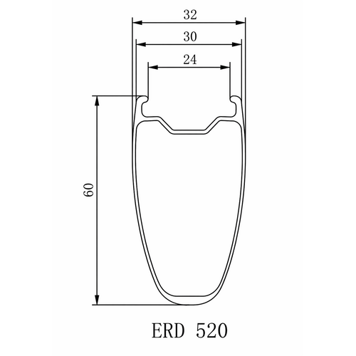 Road Disc Brake H60-W32 Carbon Rim 