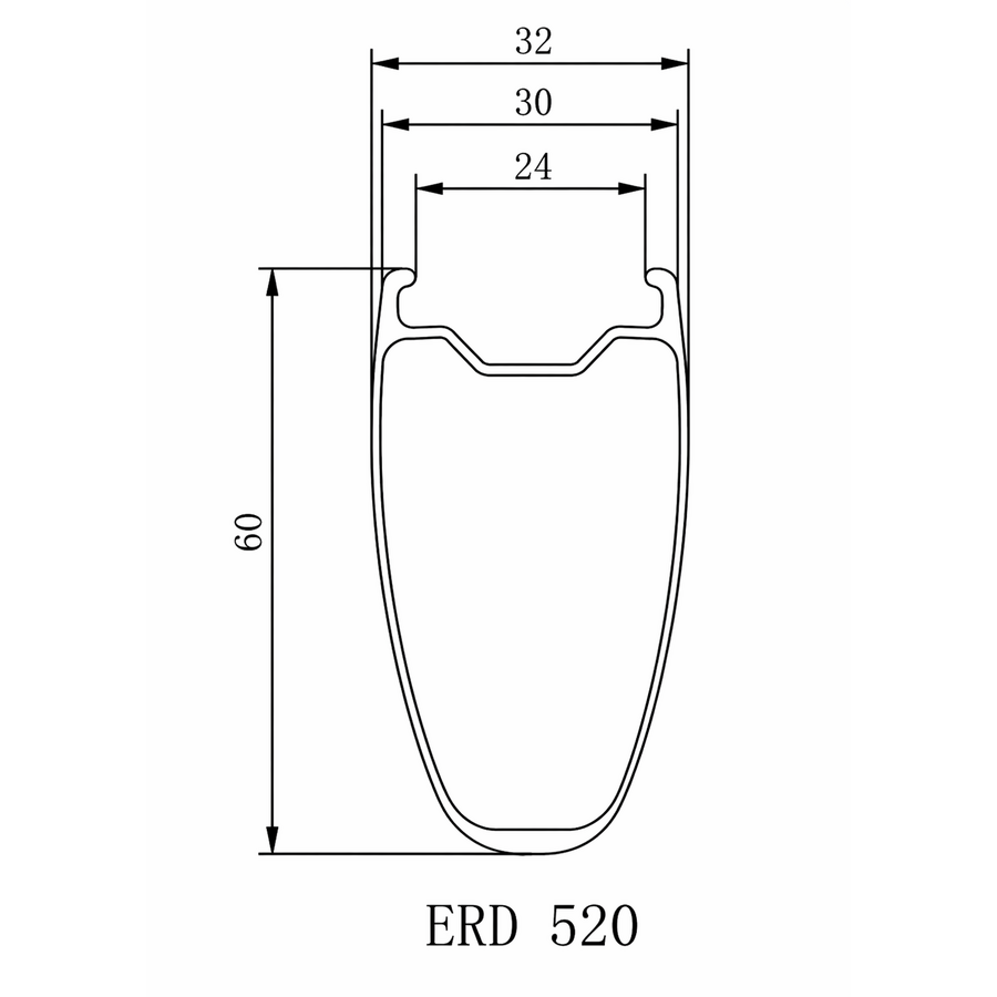 Road Disc Brake H60-W32 Carbon Rim - Wheel-Parts.shop