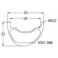 thumb-MTB 29ER H22-W33 Carbon Rim-1