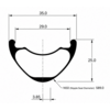 WP. MTB 29ER H25-W35 OEM Carbon Rim