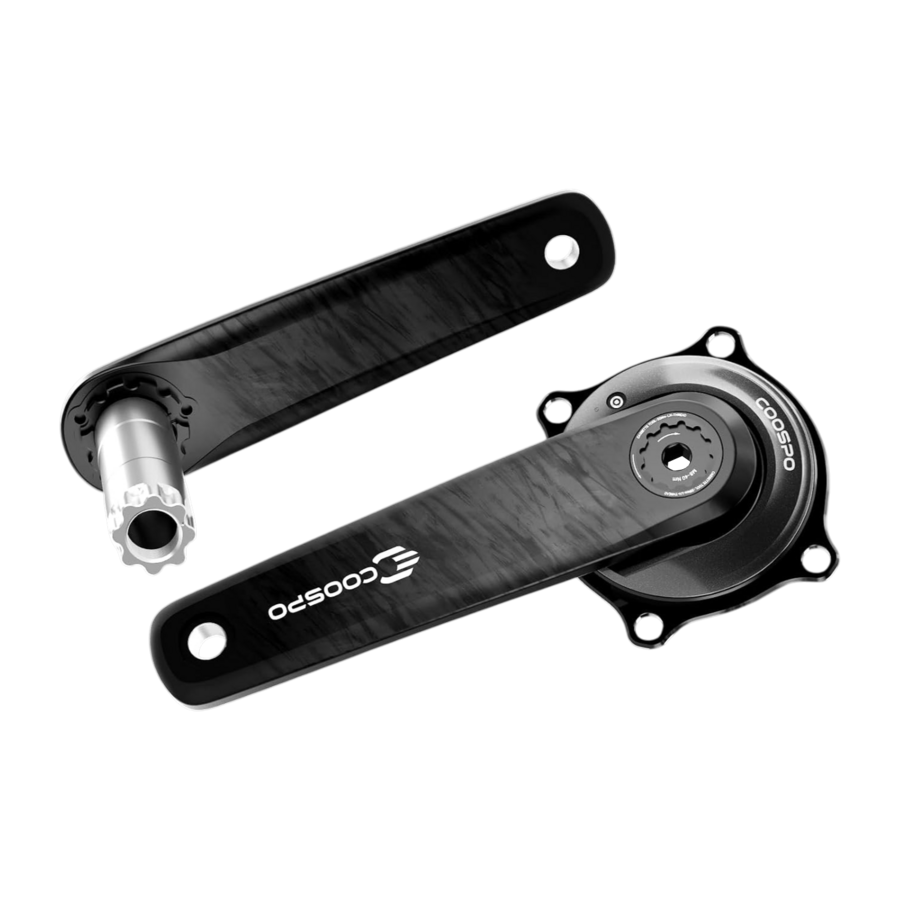 COOSPO S10 Carbon Powermeter Crankstel – 24 mm – Shimano Compatible-2