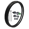 Road Disc Brake H32-W32 Carbon Rim + OGS Ultra Light Carbon Spoke Hubset + Alpina Carbolite + Nipples