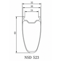 thumb-Road Disc Brake H60-W32 Carbon Rim + OGS Ultra Light Road Hubset + Alpina Ultralite Aero-2